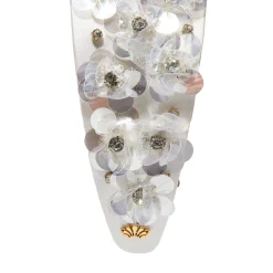 DOVE WHITE BRIGITTE PAILLETTE FLORAL HEADBAND
