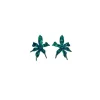 EMERALD PAPER LILY STUD EARRINGS