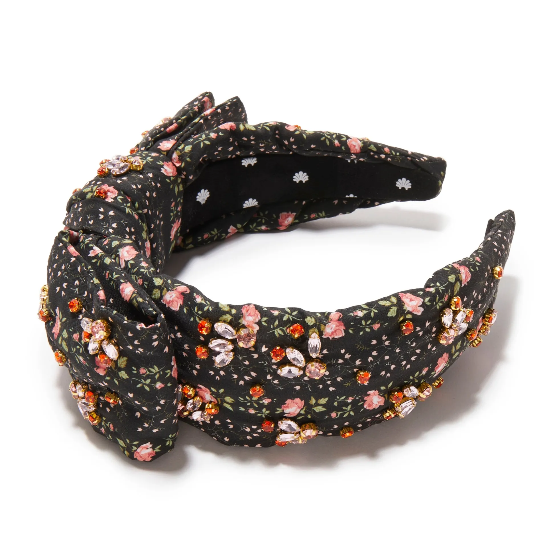 EVIE STRIPE HOLLY LIBERTY EMBELLISHED HEADBAND