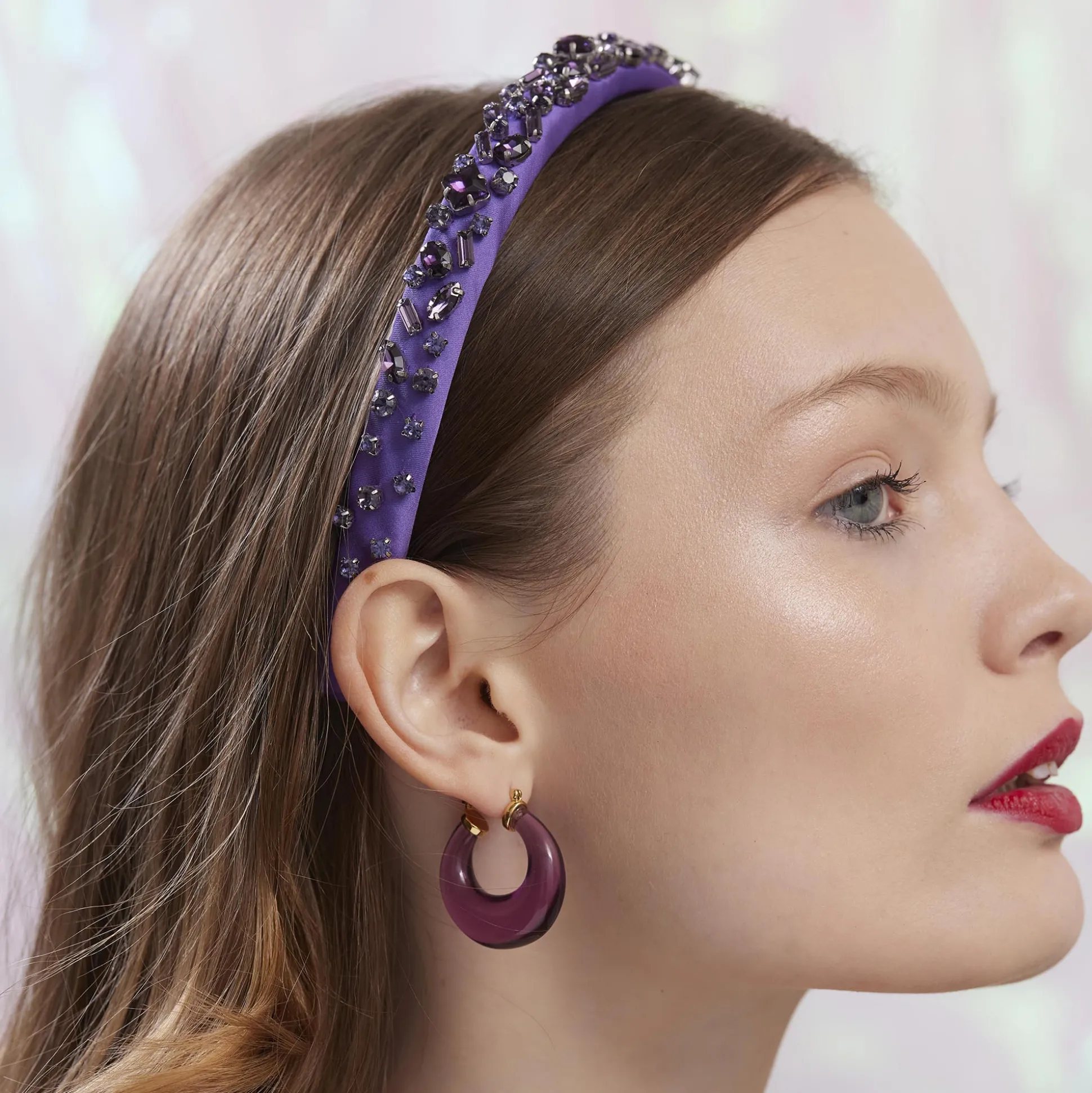 FEBRUARY AMETHYST GIGI JEWELED BIRTHSTONE HEADBAND