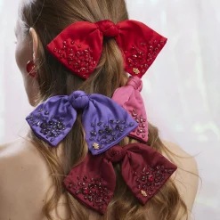 FEBRUARY AMETHYST PALOMA JEWELED BIRTHSTONE BOW