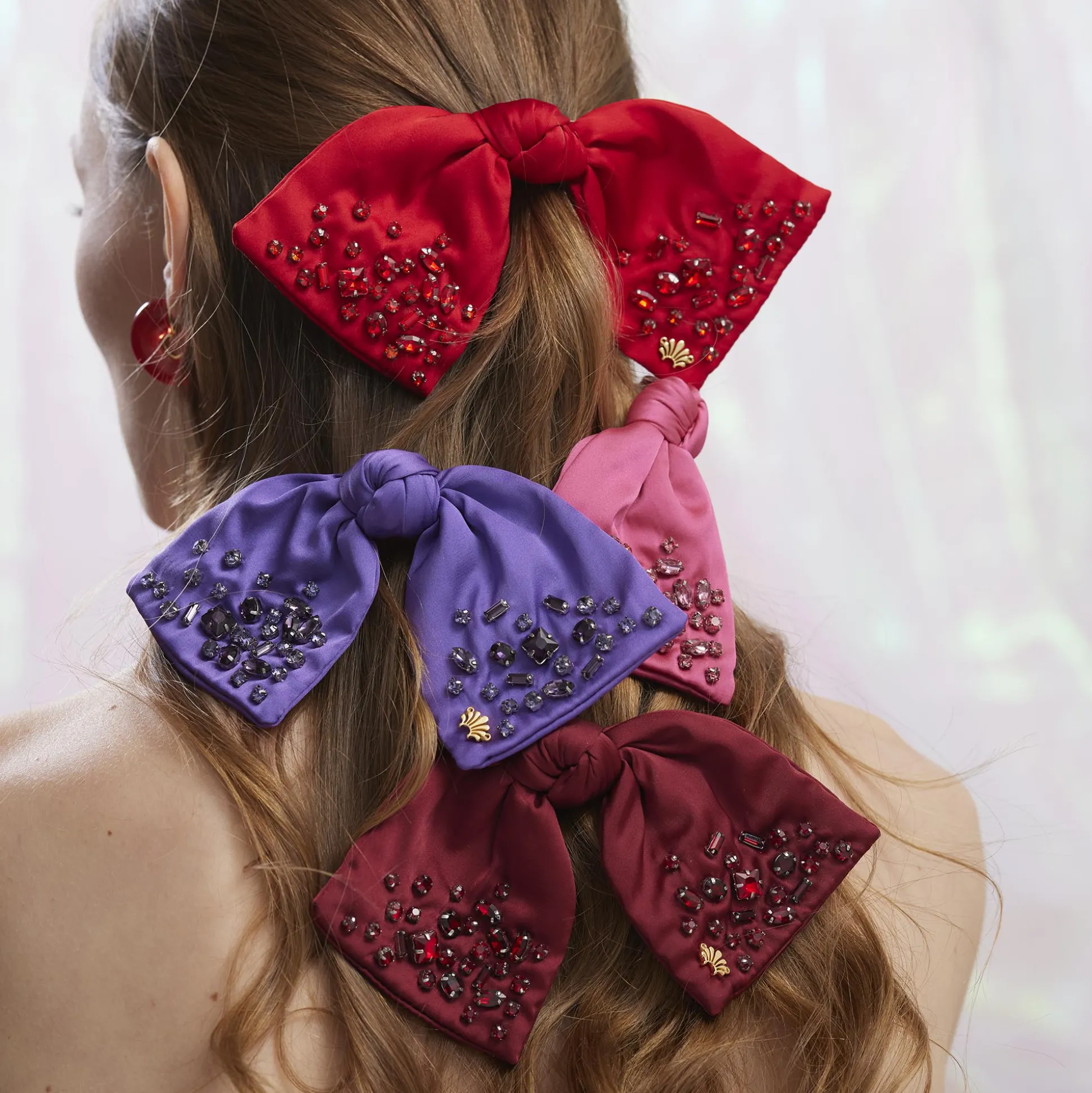 FEBRUARY AMETHYST PALOMA JEWELED BIRTHSTONE BOW