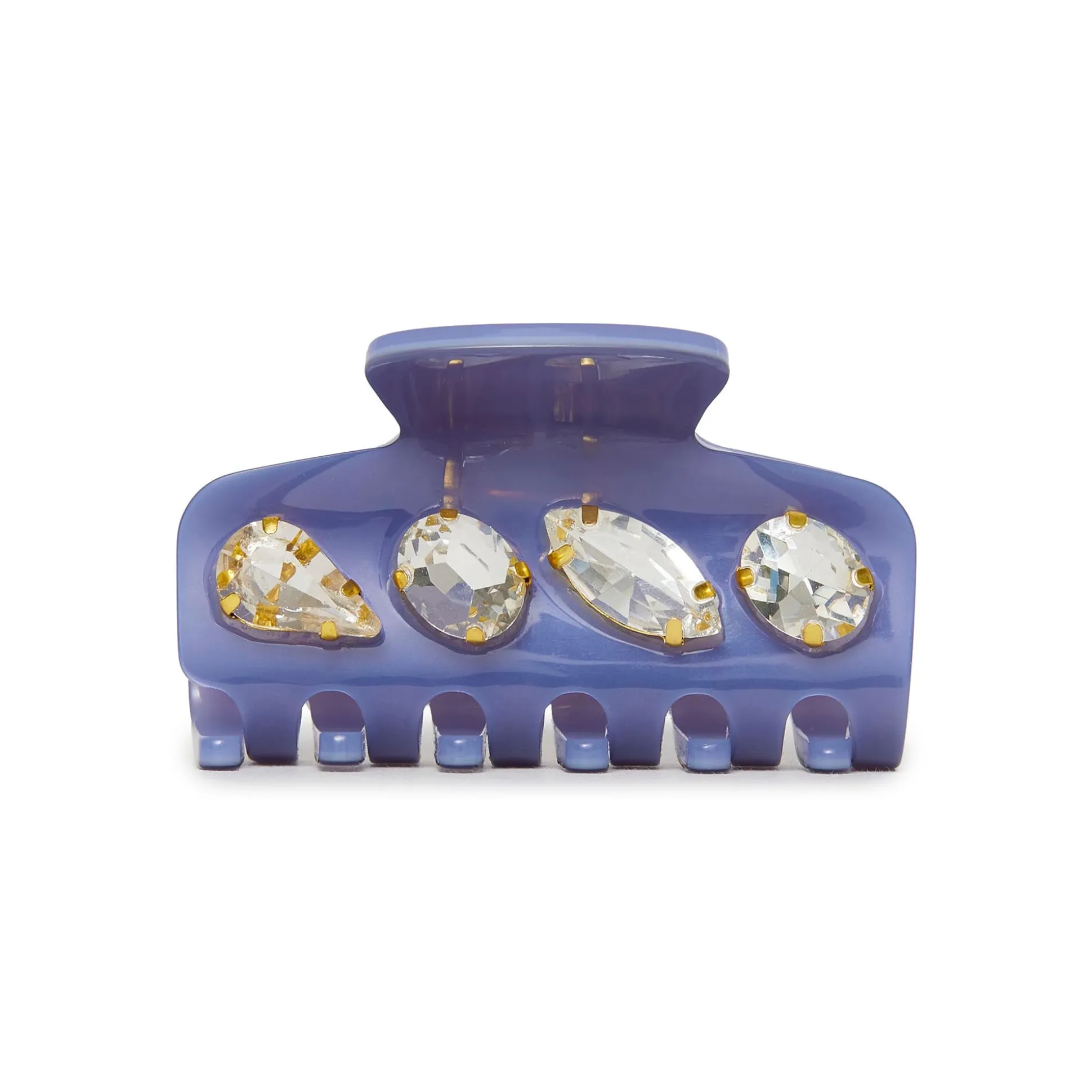 FRENCH BLUE MINI CRYSTAL CLAW CLIP