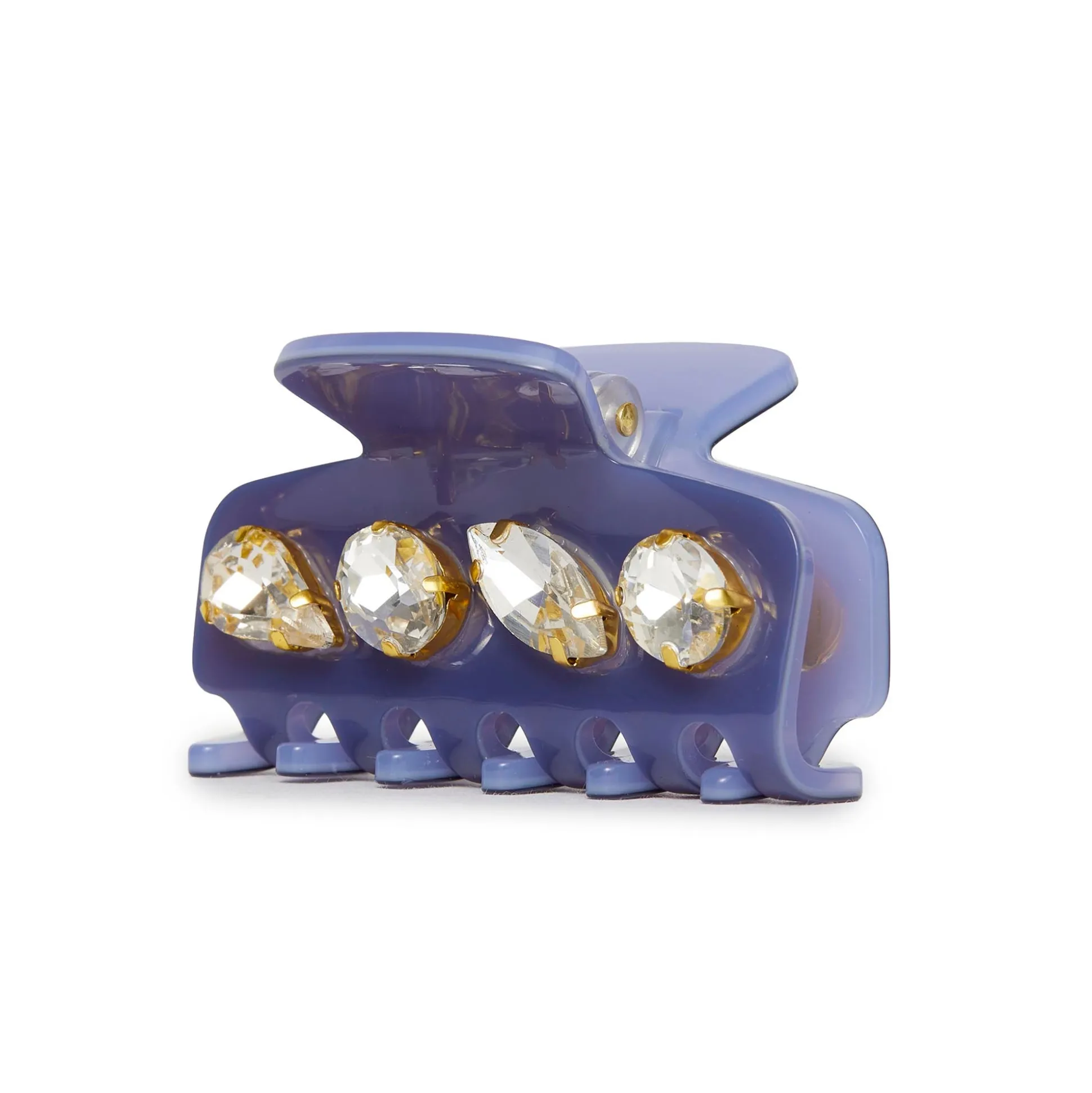 FRENCH BLUE MINI CRYSTAL CLAW CLIP