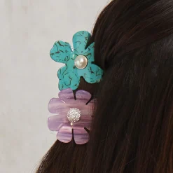 FRENCH ROSE SUNFLOWER CLAW CLIP