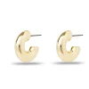 GOLD CHUNKY SMALL HOOP EARRINGS