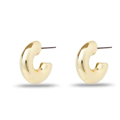 GOLD CHUNKY SMALL HOOP EARRINGS