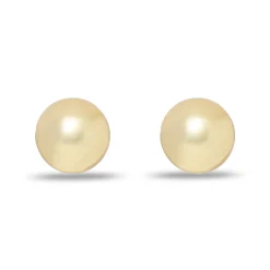 GOLD DOME BUTTON EARRINGS