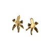 GOLD LILY STUD EARRINGS