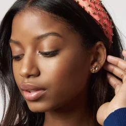 GOLD LILY STUD EARRINGS