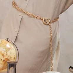 GOLD MULTI SHELL CHAIN BELT