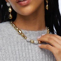 GOLD PEBBLE NECKLACE