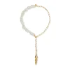 GOLD TURRITELLA LARIAT NECKLACE