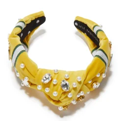 GREEN BAY PACKERS LELE SADOUGHI X NFL GOLD EMBELLISHED KNOTTED HEADBAND