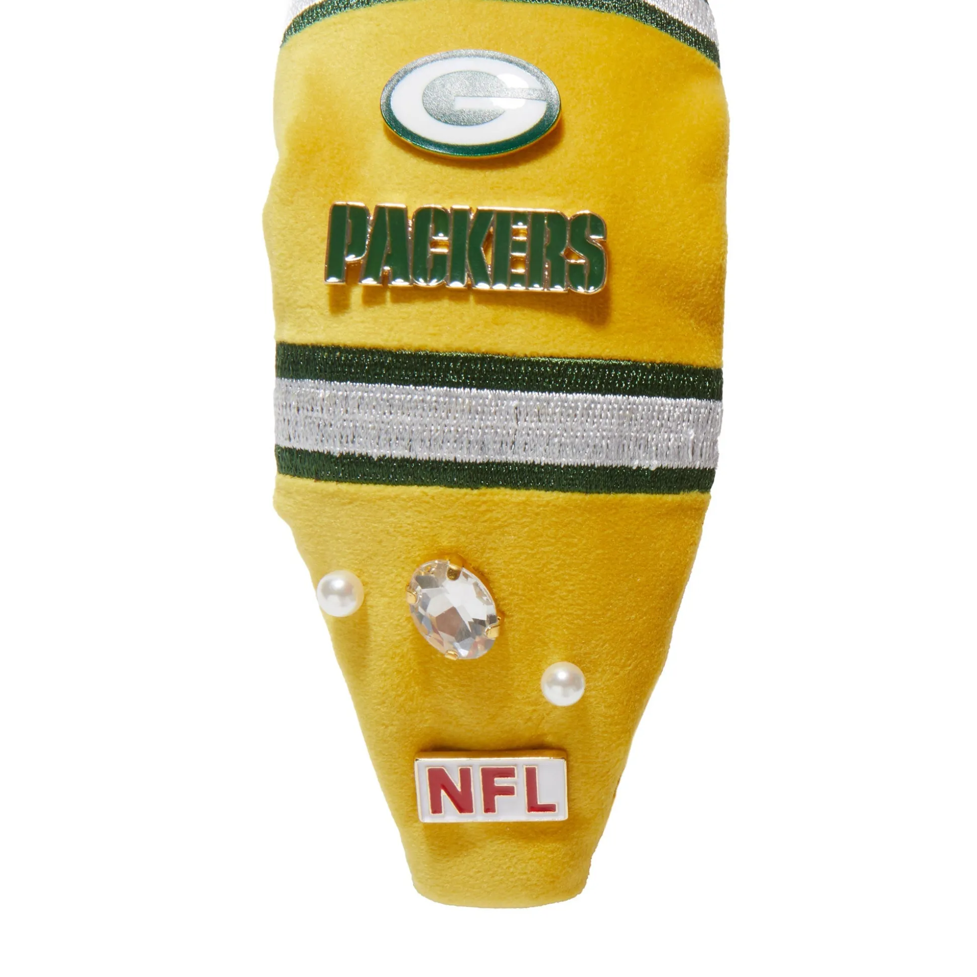 GREEN BAY PACKERS LELE SADOUGHI X NFL GOLD EMBELLISHED KNOTTED HEADBAND