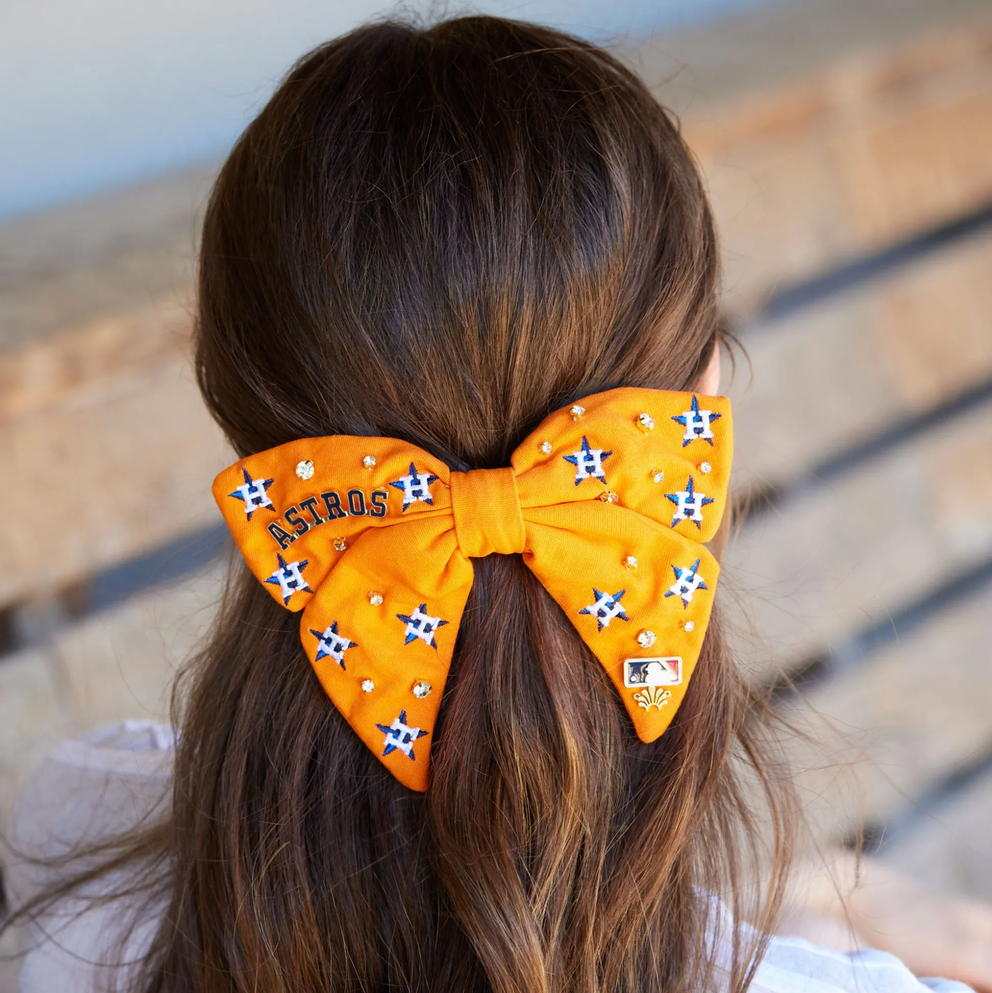 HOUSTON ASTROS LELE SADOUGHI / MLB BOW BARRETTE