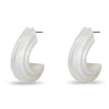 IVORY CURVED CANYON HOOP