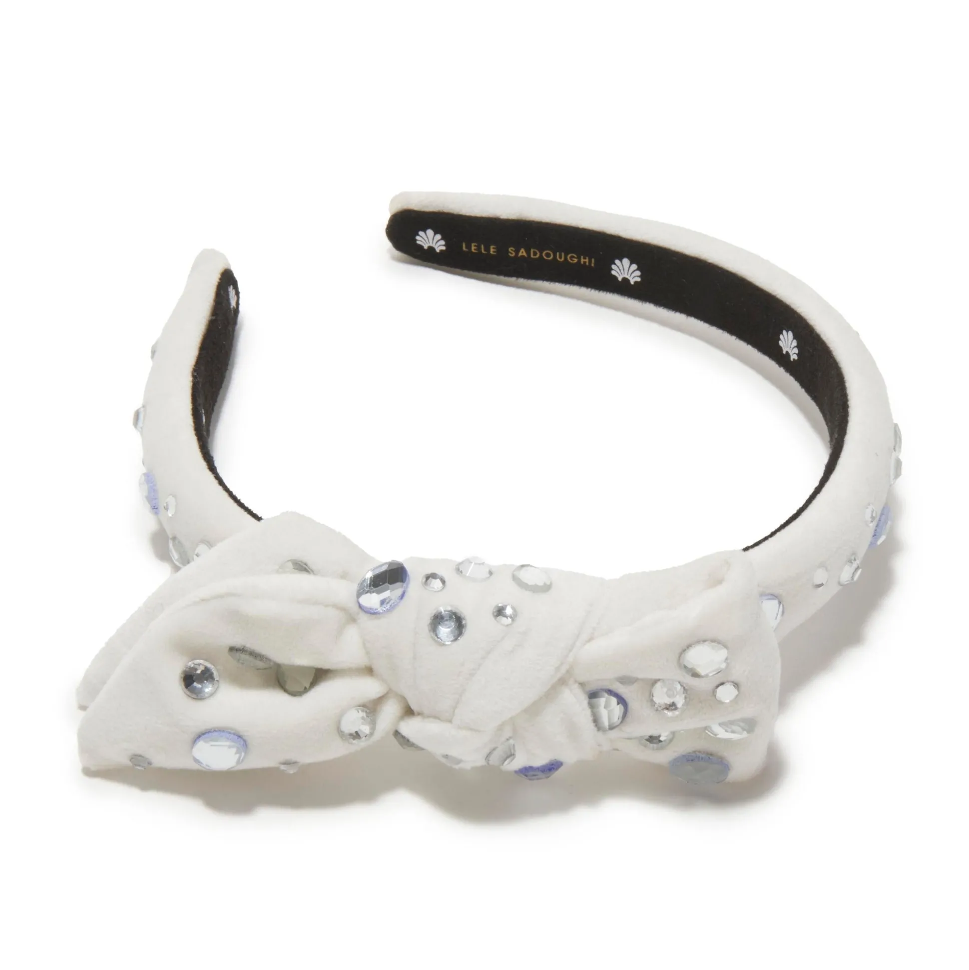 IVORY EXCLUSIVE SLIM HOLLY CRYSTAL HEADBAND