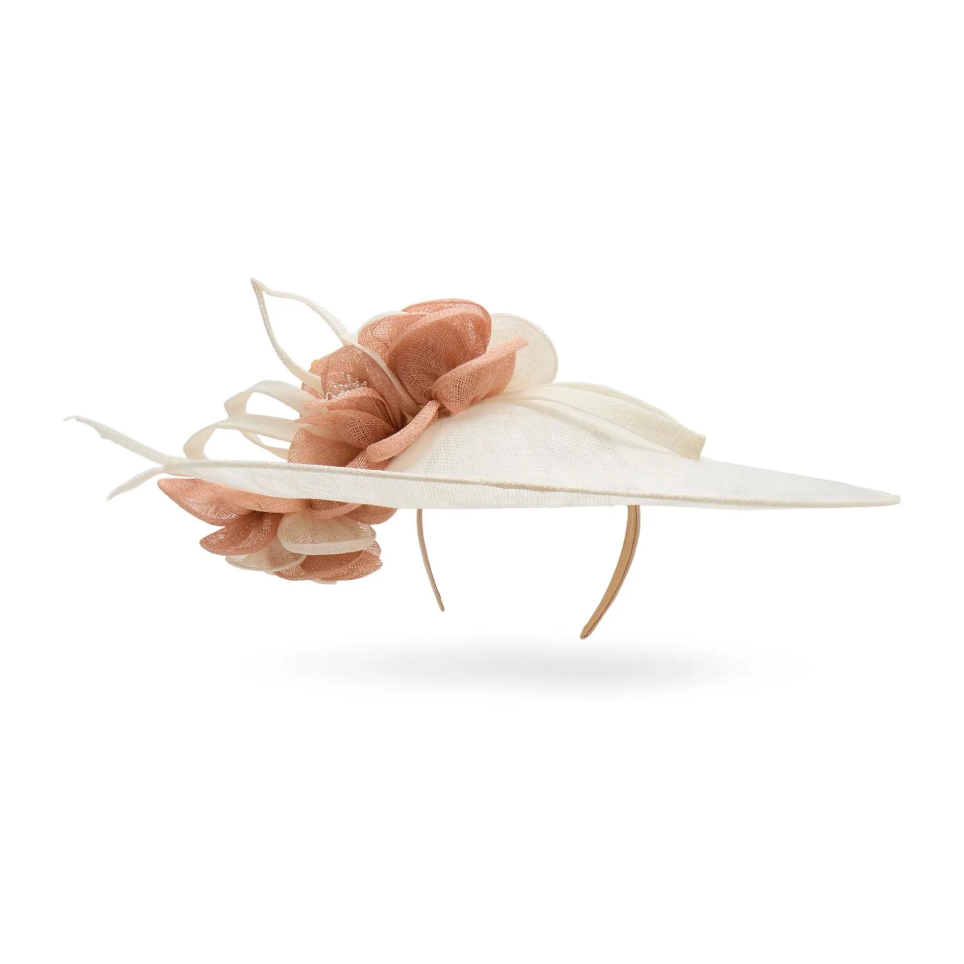 IVORY FLUTTER LELE SADOUGHI x KGB ONE-OF-A-KIND FASCINATOR HAT