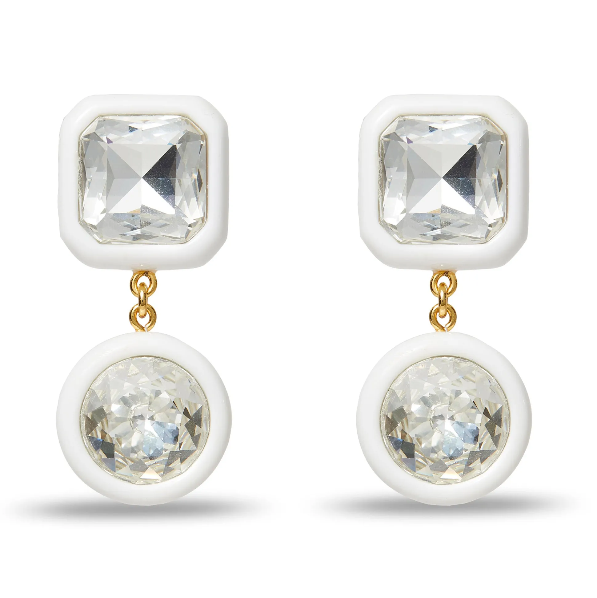 IVORY GEM DROP EARRINGS
