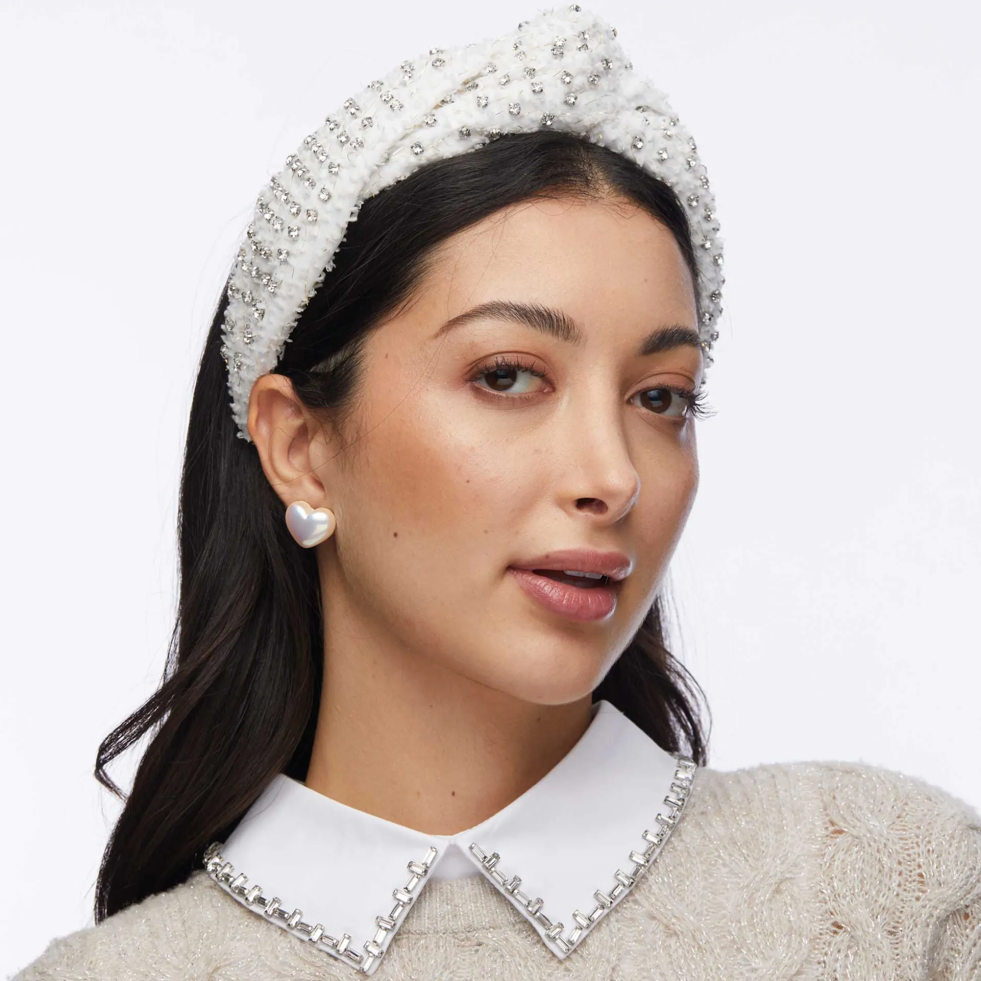 IVORY GRETA GOLD FLECK HEADBAND