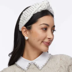 IVORY GRETA GOLD FLECK HEADBAND