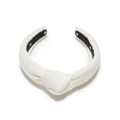IVORY KIDS VELVET KNOTTED HEADBAND