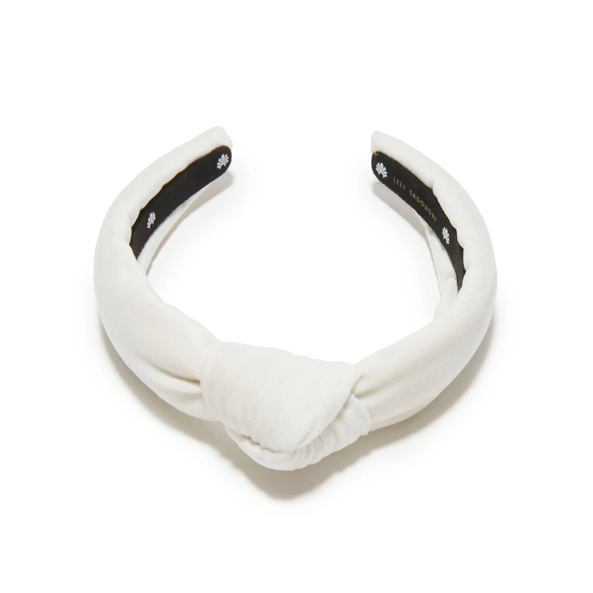 IVORY KIDS VELVET KNOTTED HEADBAND