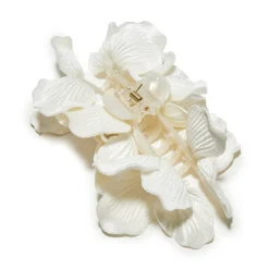 IVORY MAGNOLIA CLAW CLIP