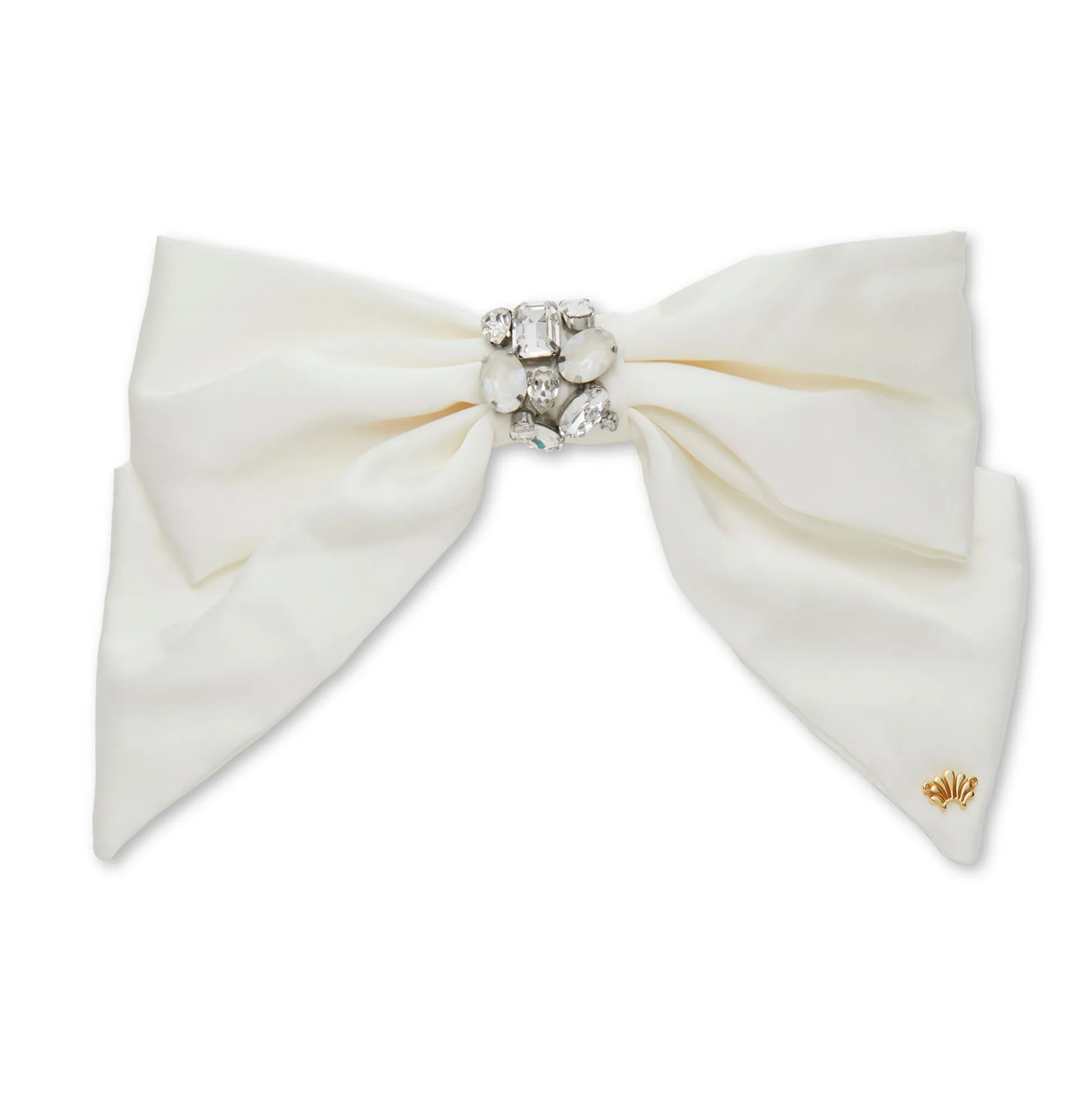 IVORY NATALIA SWAROVSKI® BOW BARRETTE
