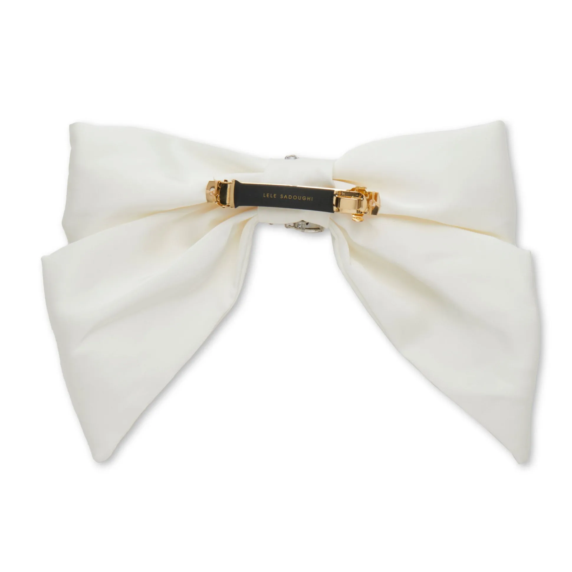 IVORY NATALIA SWAROVSKI® BOW BARRETTE