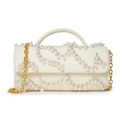 IVORY PEARL MINI TABITHA TOP HANDLE BAG