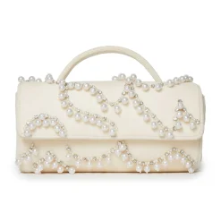 IVORY PEARL MINI TABITHA TOP HANDLE BAG