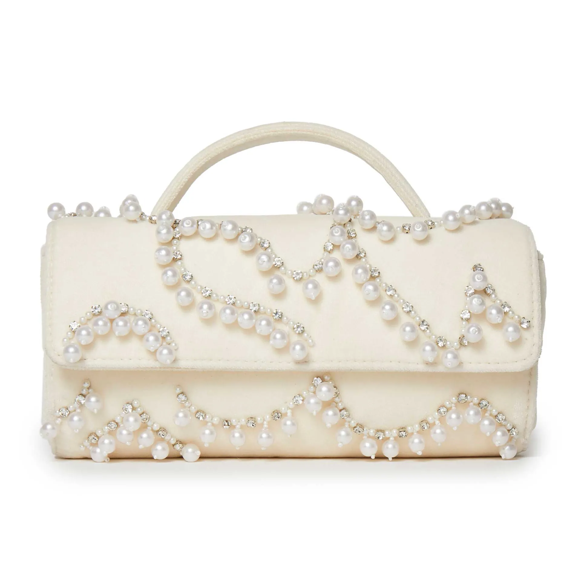 IVORY PEARL MINI TABITHA TOP HANDLE BAG