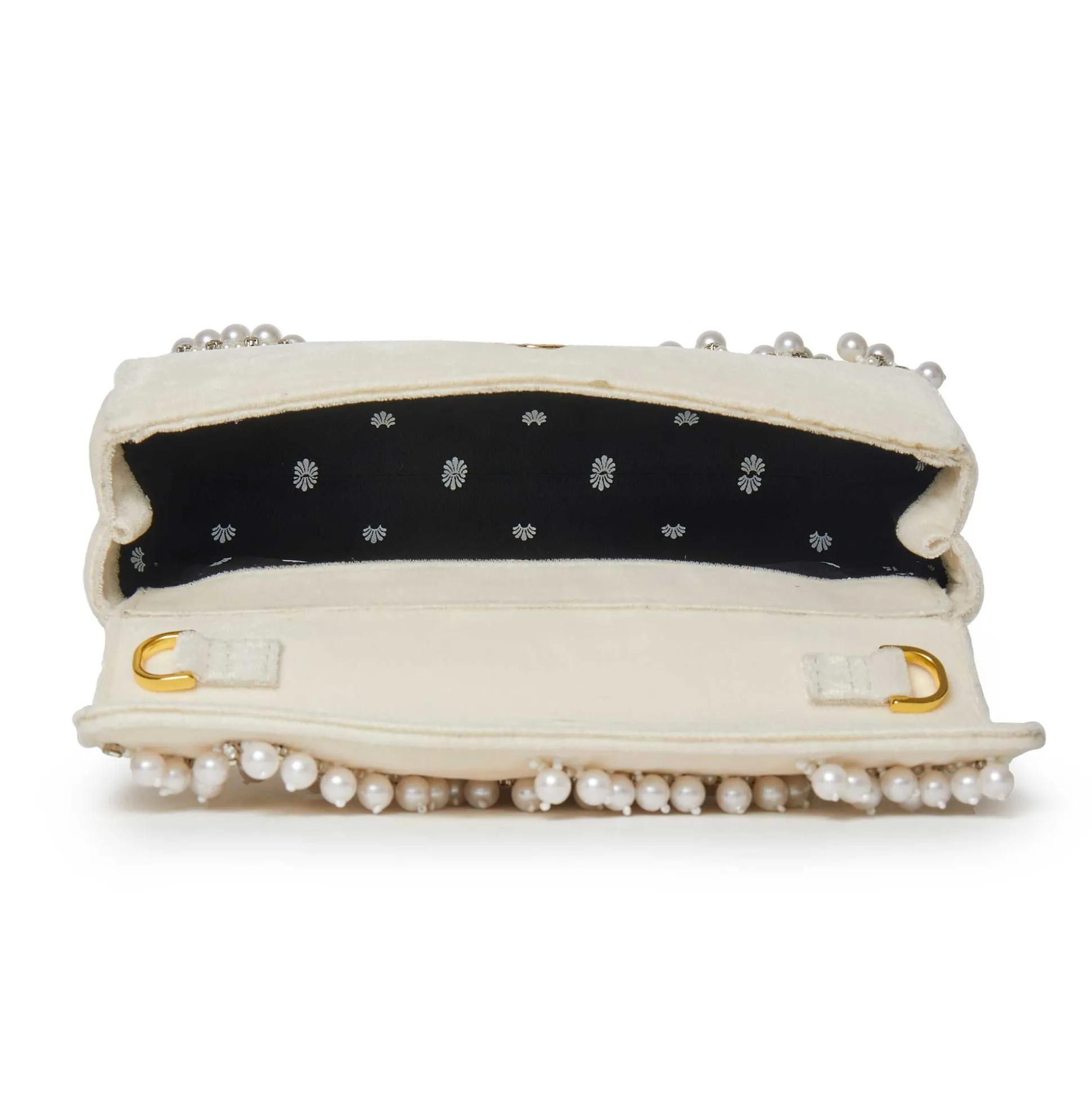 IVORY PEARL MINI TABITHA TOP HANDLE BAG