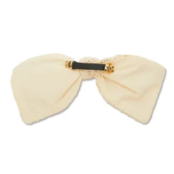 IVORY RAFFIA PALOMA BOW BARRETTE