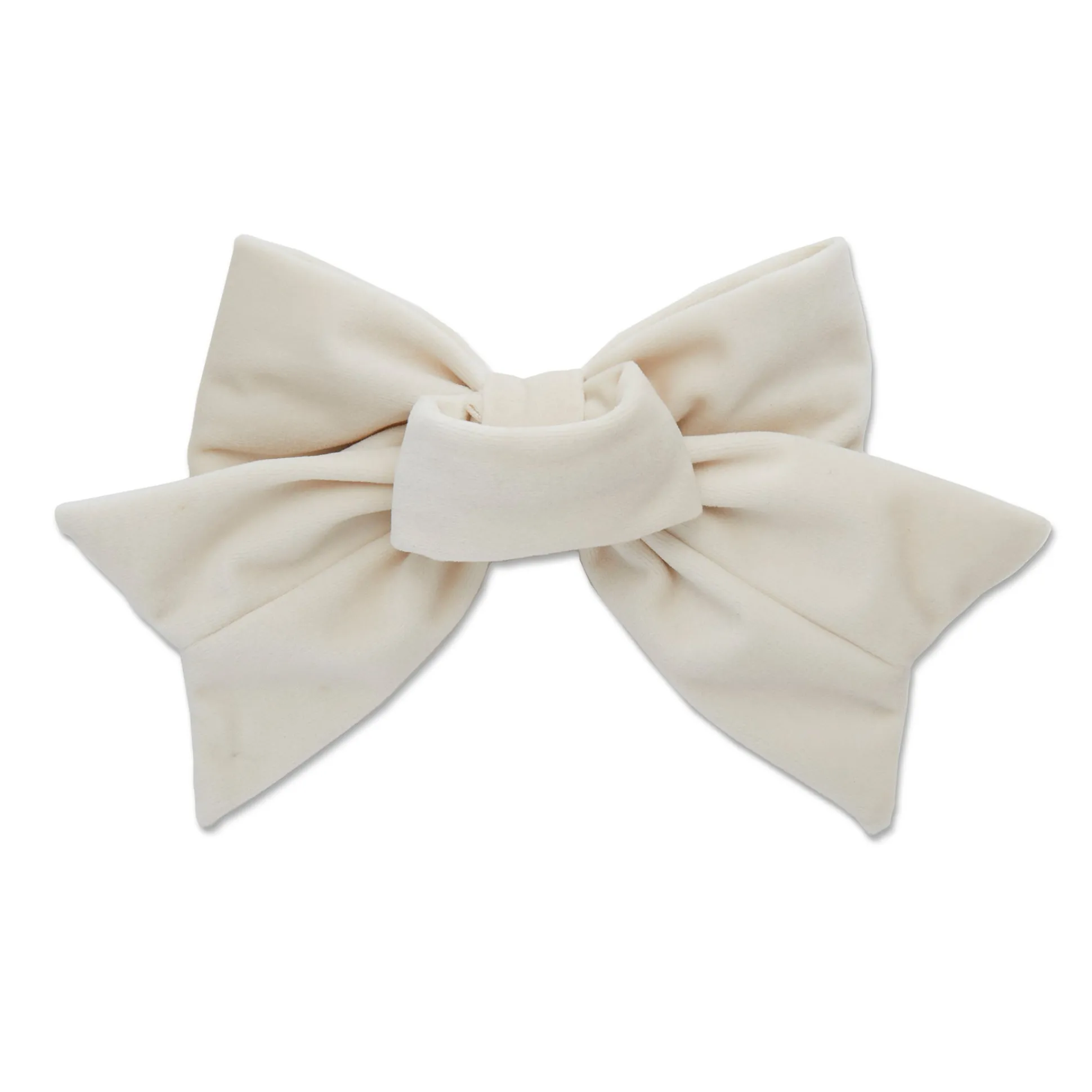 IVORY SET OF 4 VELVET PEARL BOW NAPKIN RINGS