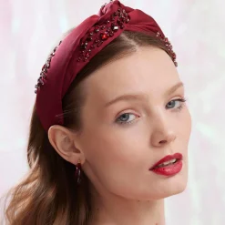 JANUARY GARNET MARLENE JEWELED BIRTHSTONE HEADBAND