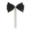 JET CRYSTAL KRISTINA CRYSTAL BOW BARRETTE