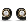 JET DECO SWIRL EARRINGS
