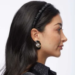 JET DECO SWIRL EARRINGS