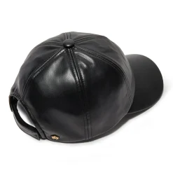 JET FAUX LEATHER BASEBALL CAP