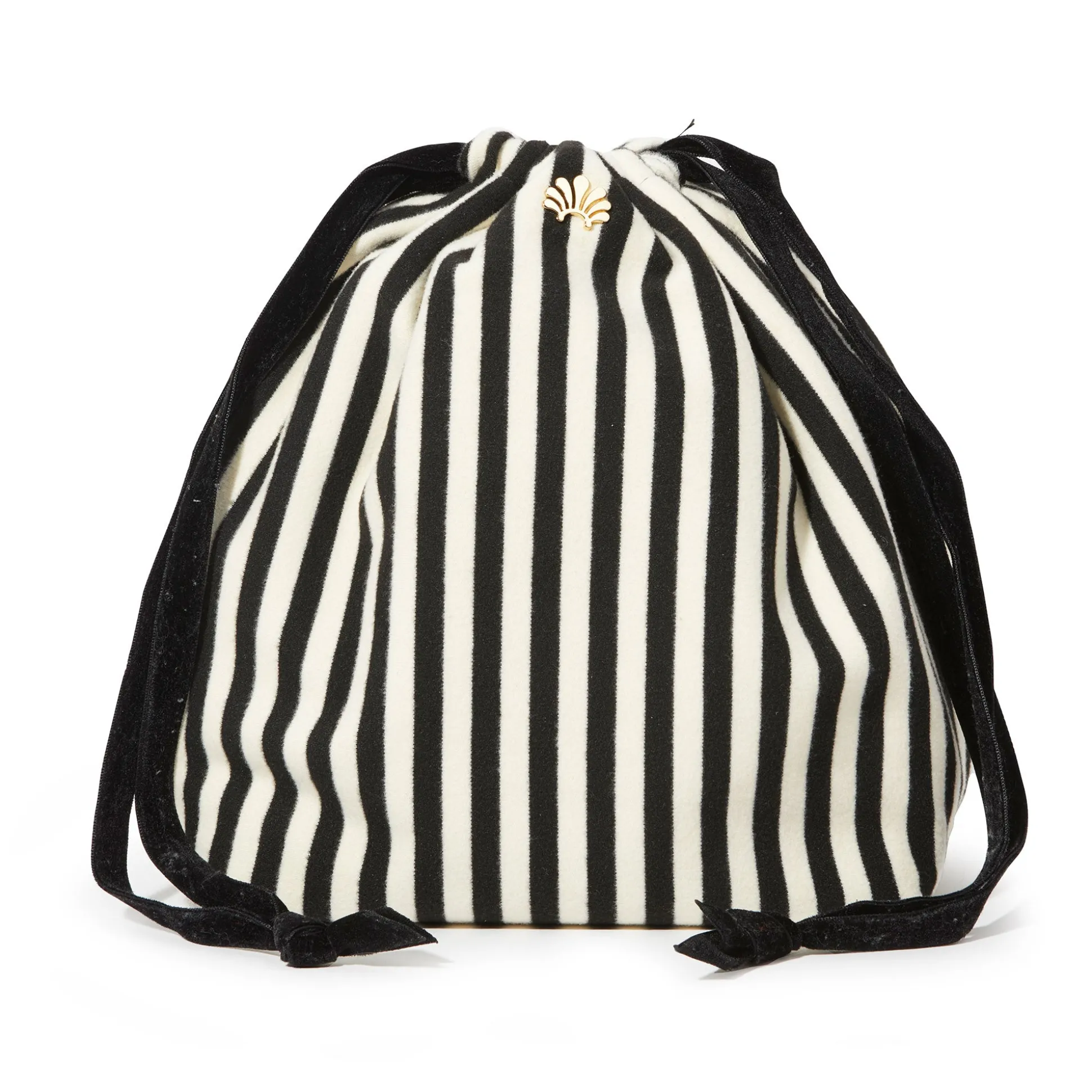 JET IVORY DRAWSTRING HEADBAND STORAGE POUCH