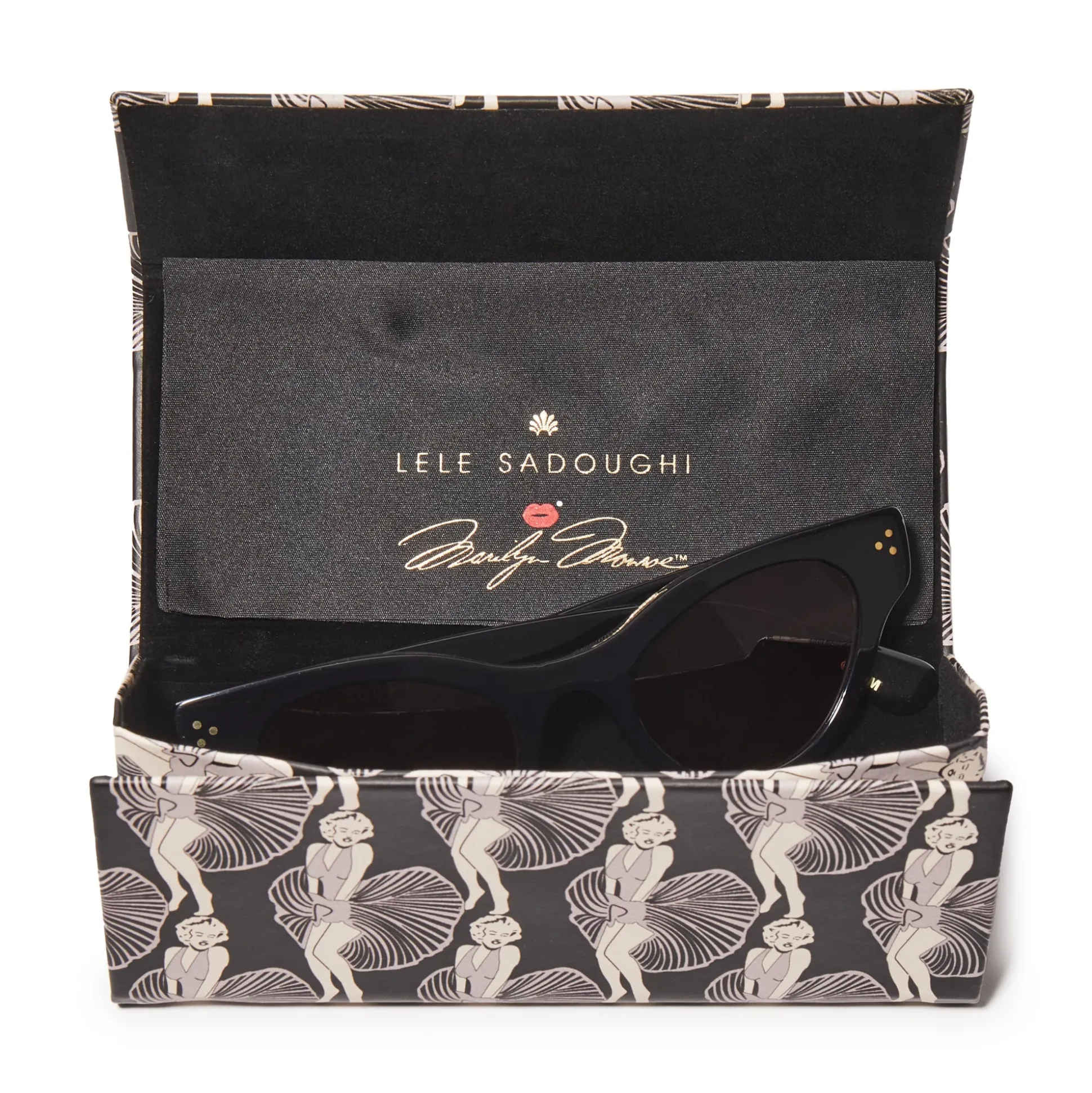 JET LELE SADOUGHI X MARILYN MONROE CAT-EYE SUNGLASSES