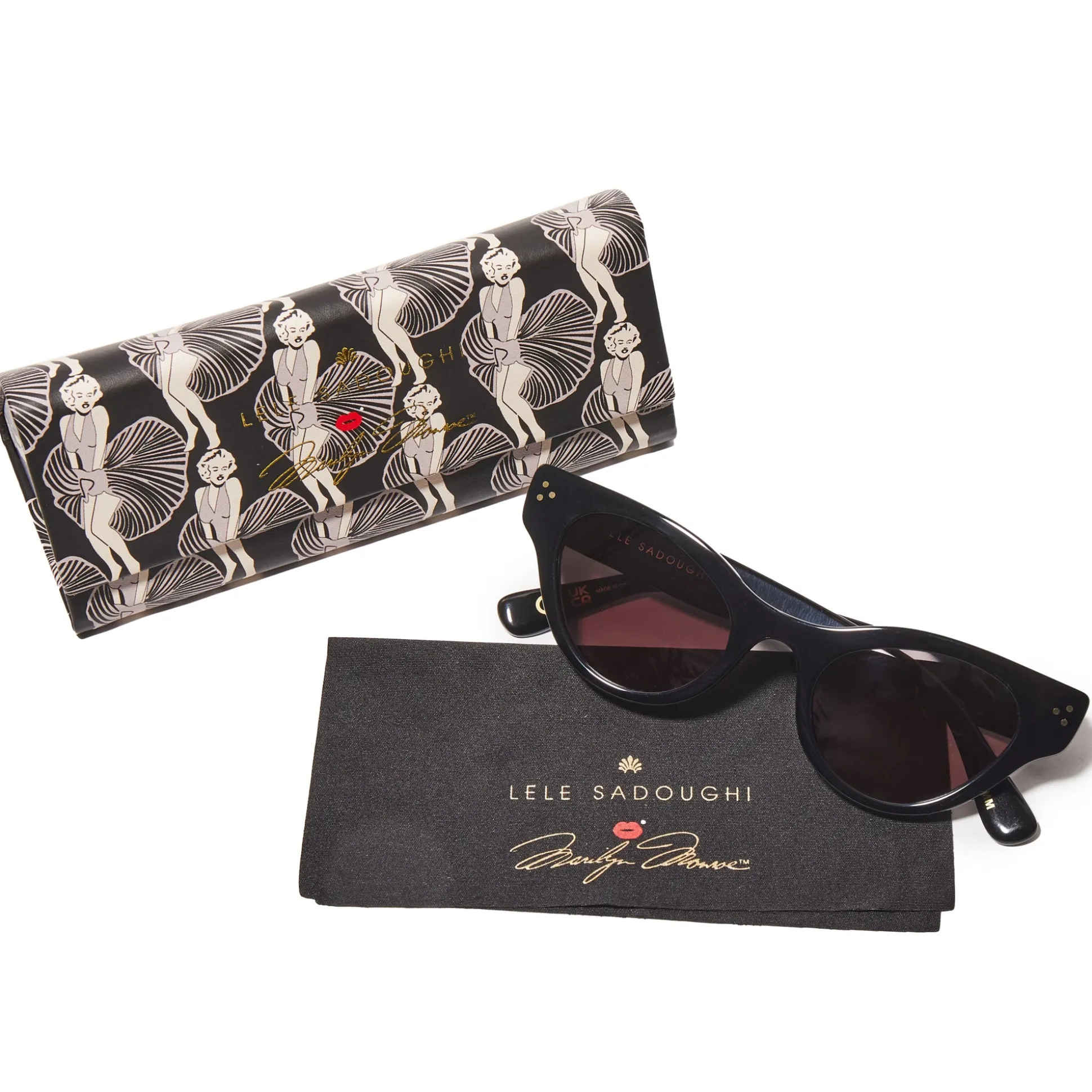 JET LELE SADOUGHI X MARILYN MONROE CAT-EYE SUNGLASSES