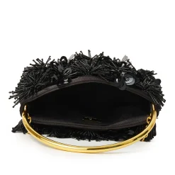 JET MARLOWE FLORAL APPLIQUE HANDBAG