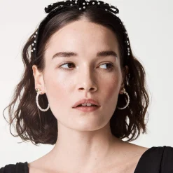 JET PEARL BARDOT RIBBON HEADBAND
