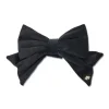 JET SET OF 4 VELVET BOW NAPKIN RINGS