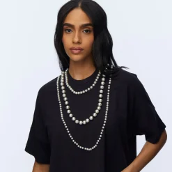 JET SHORT-SLEEVE PEARL EMBELLISHED TEE
