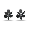 JET SMALL CRYSTAL LILY EARRINGS